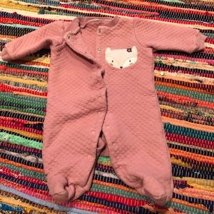Baby girl footie